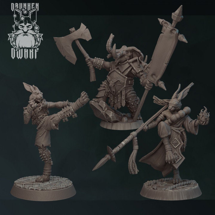 Animal Warriors Vol. 2  by Drunken Dwarf Miniatures