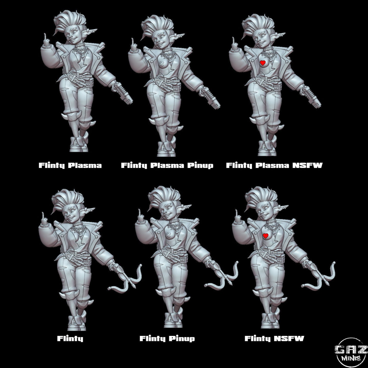 Goblin Fury Rebels by Gaz Pin Up Miniatures