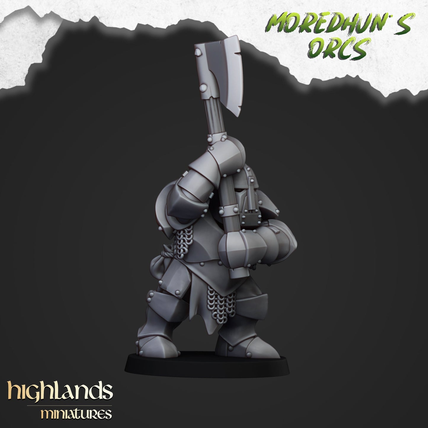 Armored Orcs Unit By Highland Miniatures