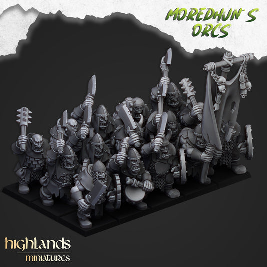 Orc Warrior Unit By Highland Miniatures