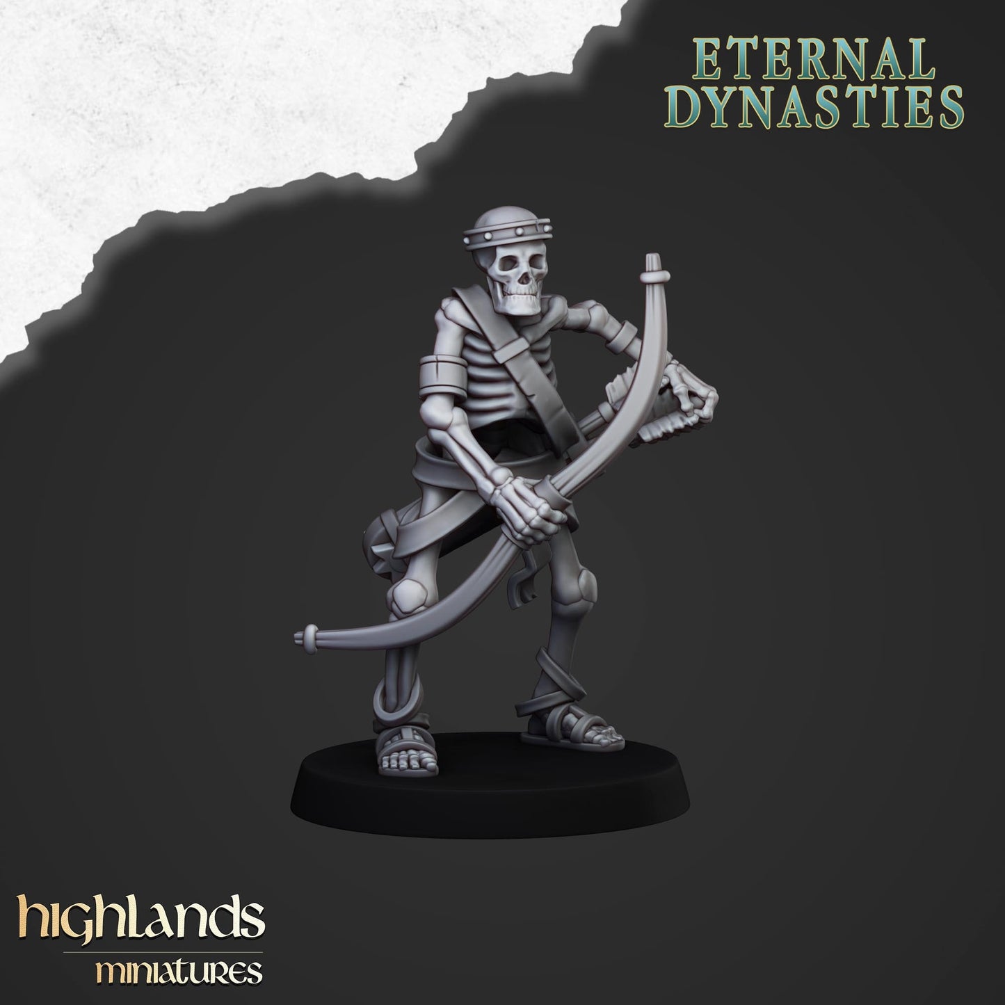 Skeleton Archer Unit From Eternal Dynasties By Highland Miniatures