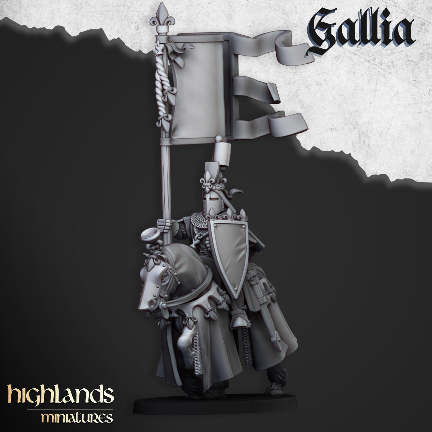 Royal Knight Unit of Gallia  by Highland Miniatures