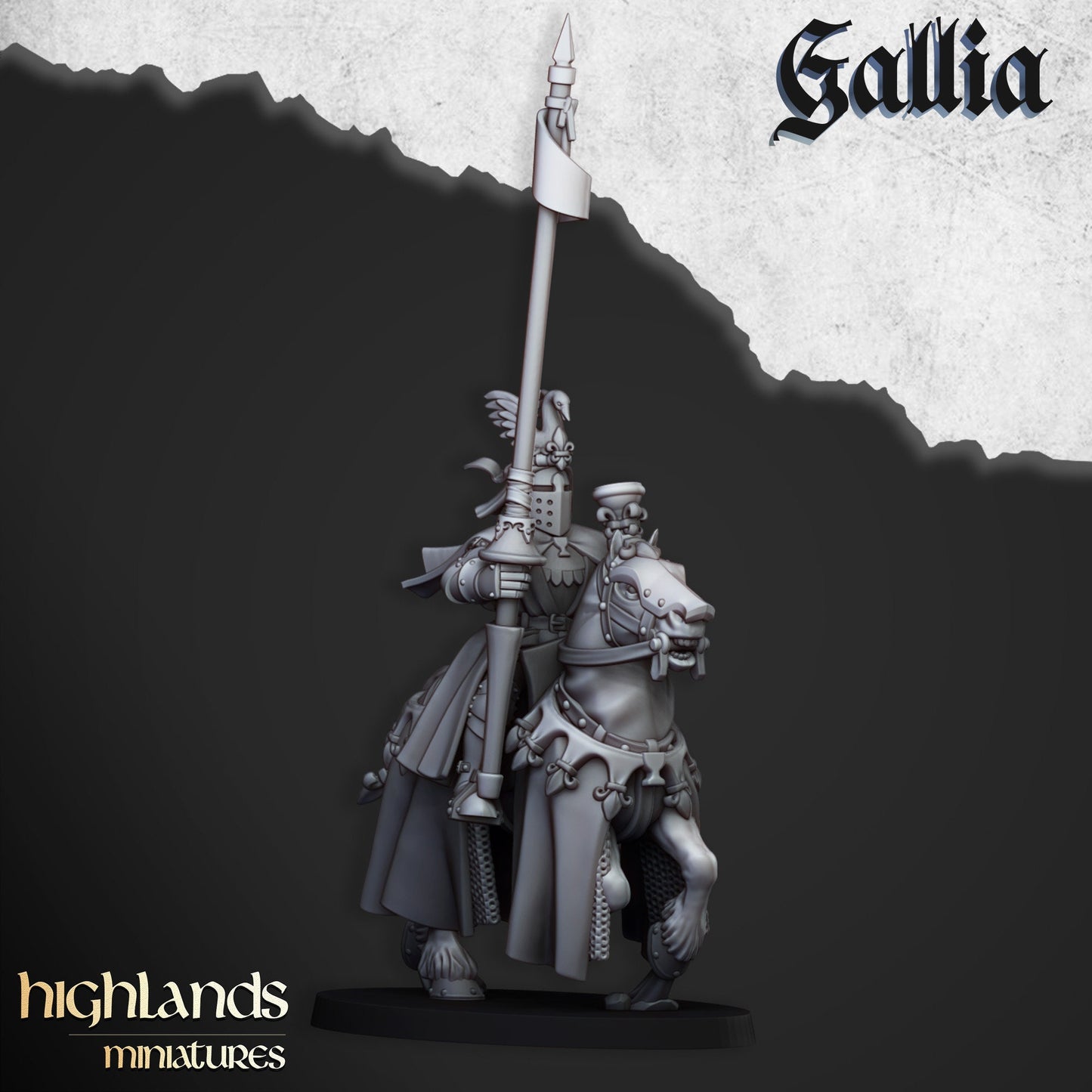 Royal Knight Unit of Gallia  by Highland Miniatures