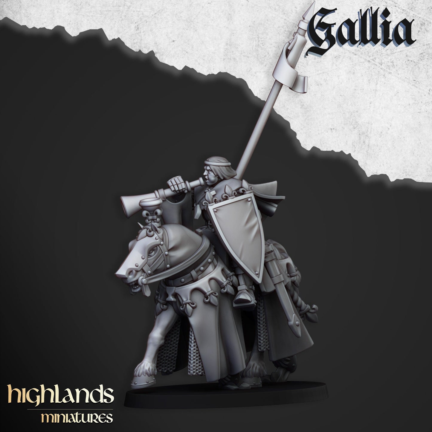 Royal Knight Unit of Gallia  by Highland Miniatures