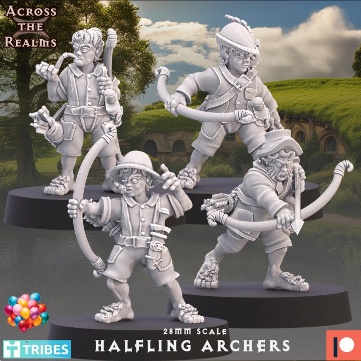 Halfling Archers by Across the Realms Miniatures