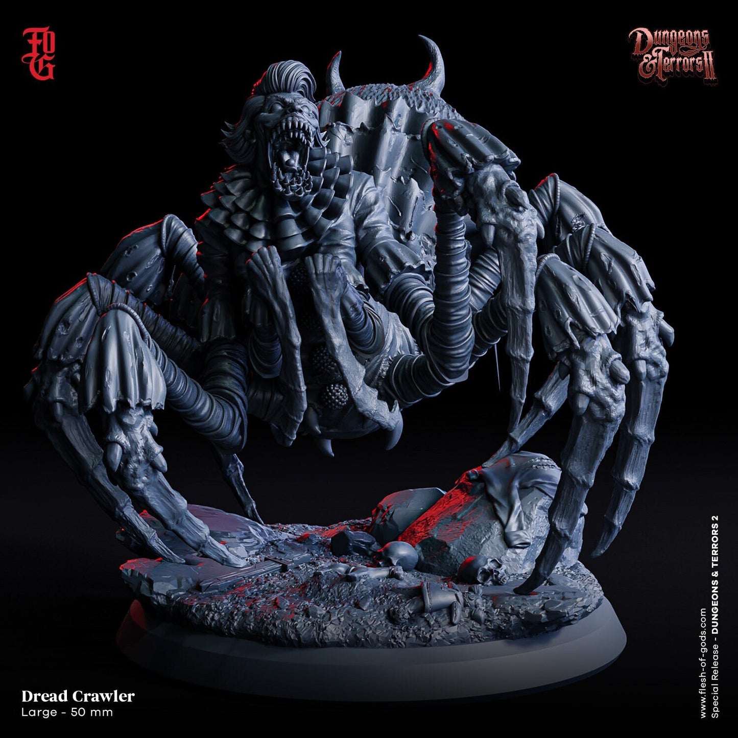 Dreadcrawler from "Dungeons & Terrors II"  by Flesh of Gods Miniatures