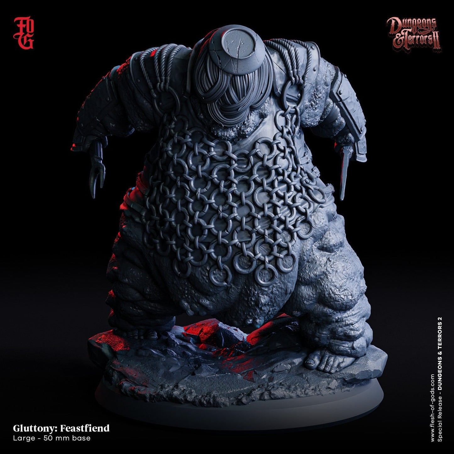 Sin Gluttony Feast Fiend from "Dungeons & Terrors II"  by Flesh of Gods Miniatures