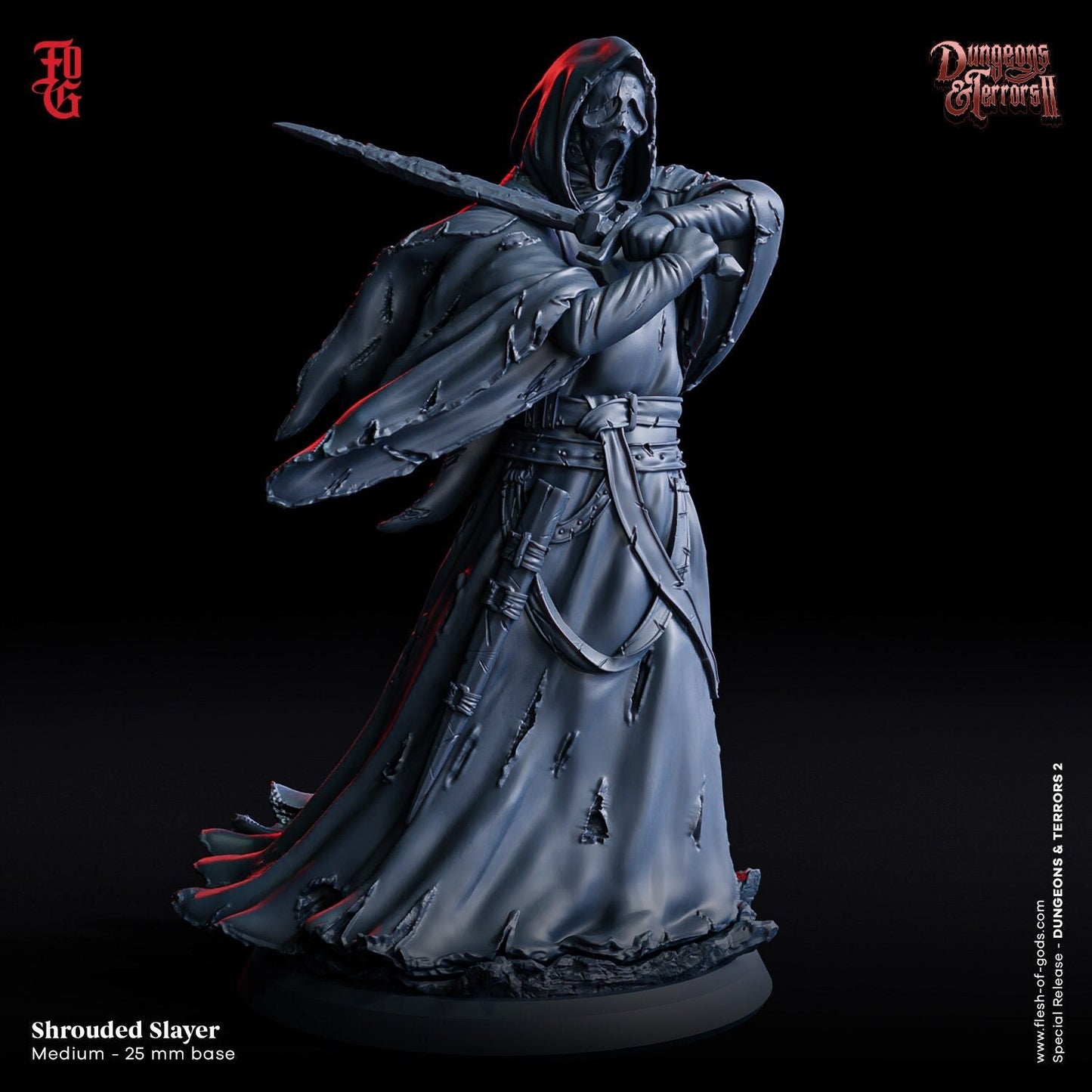 Shrouded Slayer from "Dungeons & Terrors II"  by Flesh of Gods Miniatures