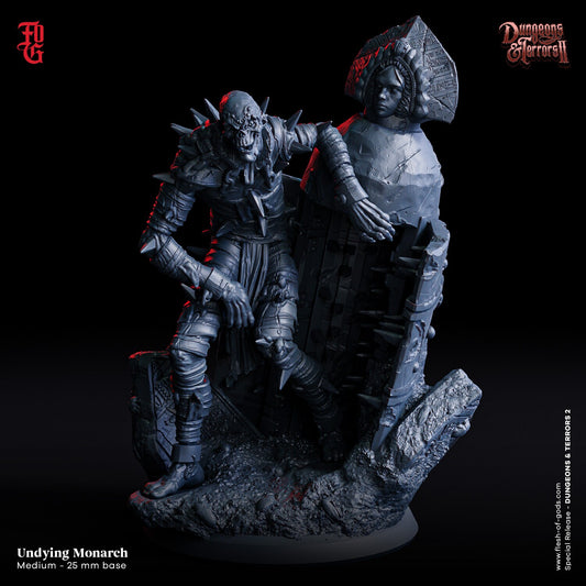 Undying Monarch from "Dungeons & Terrors II"  by Flesh of Gods Miniatures