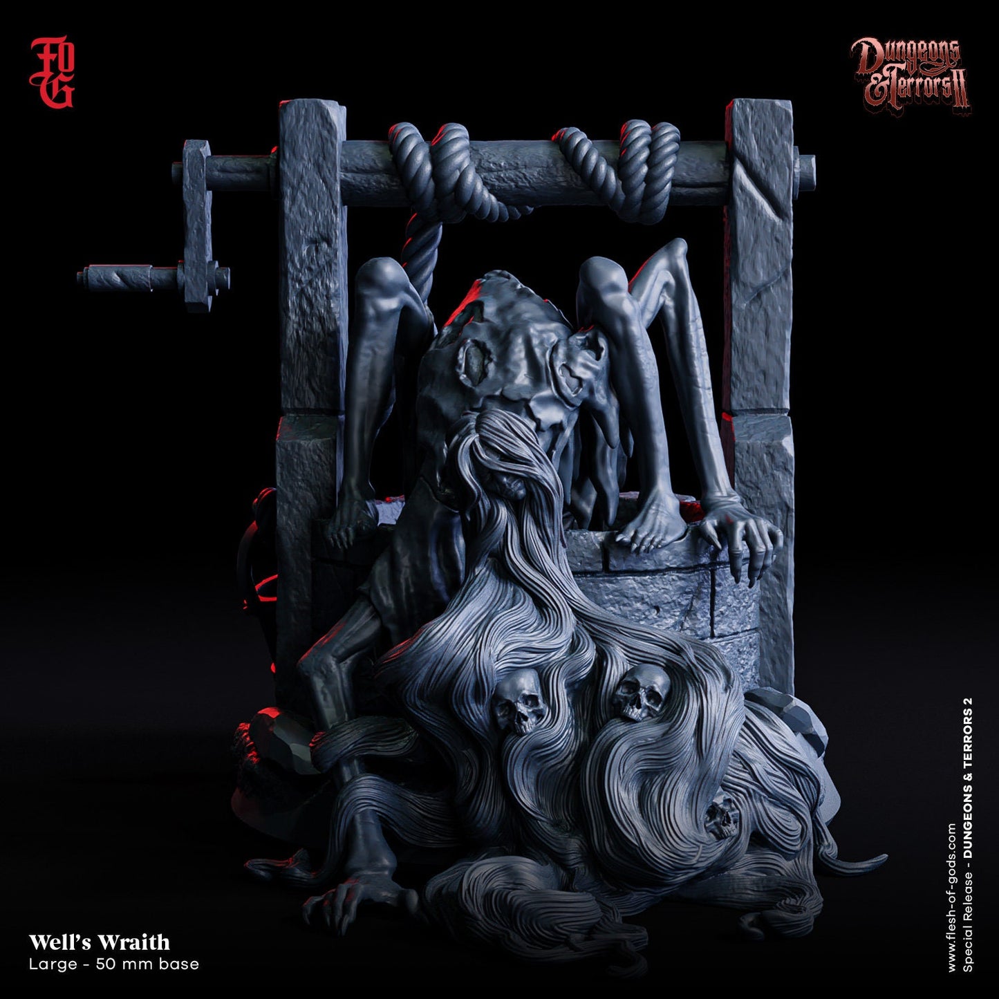 Wells Wraith from "Dungeons & Terrors II"  by Flesh of Gods Miniatures