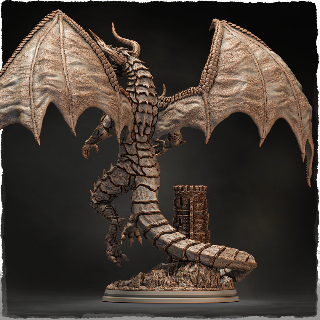 Bahamuth Dragon God by Evox Arts Miniatures