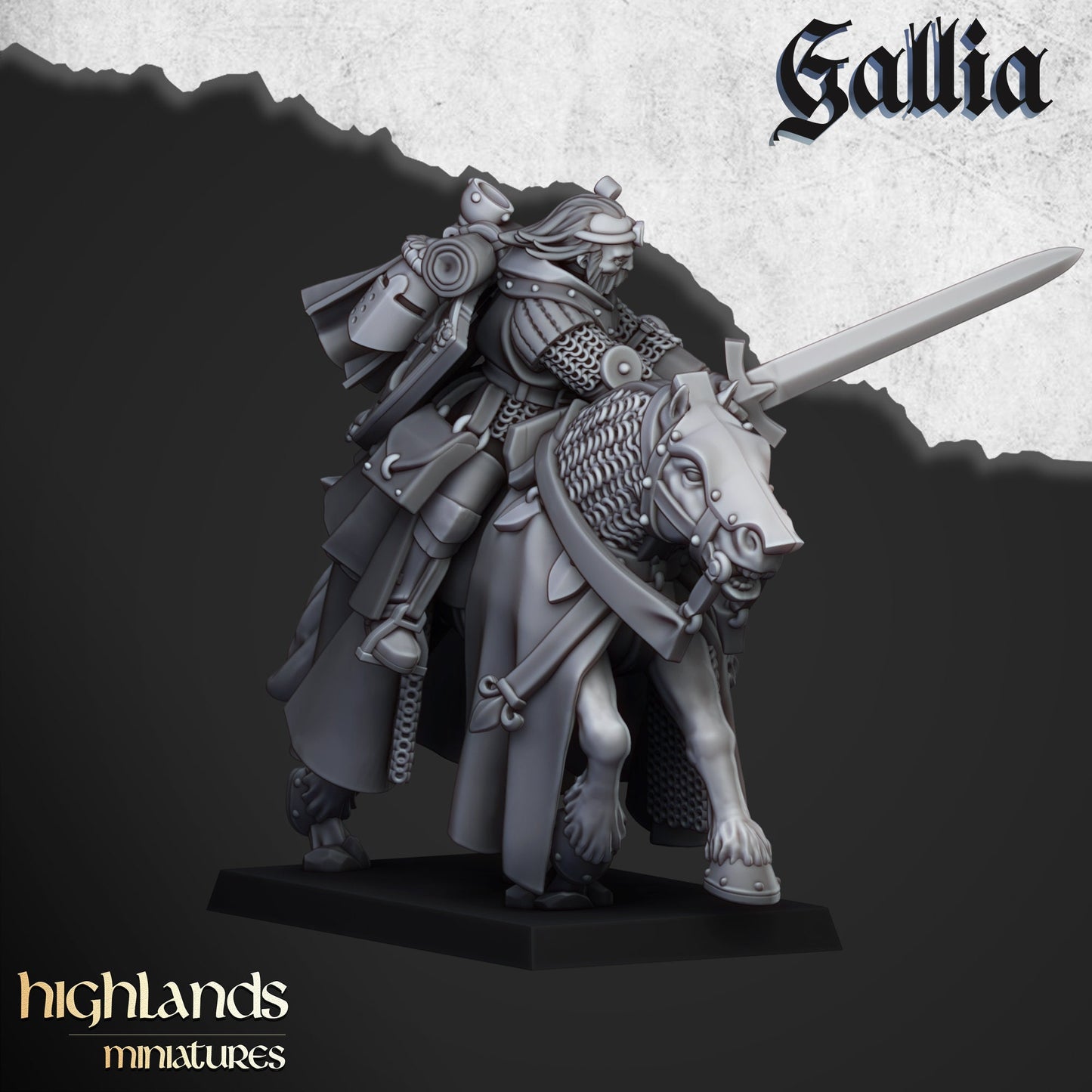 Questing Knight Unit of Gallia  by Highland Miniatures