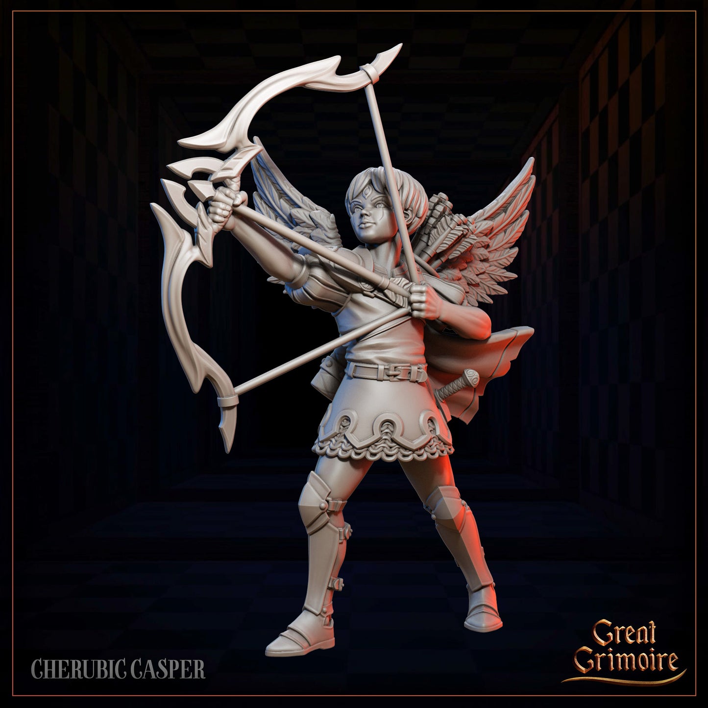 Cherub Pawns from "Celestial Gambit" by Great Grimoire Miniatures