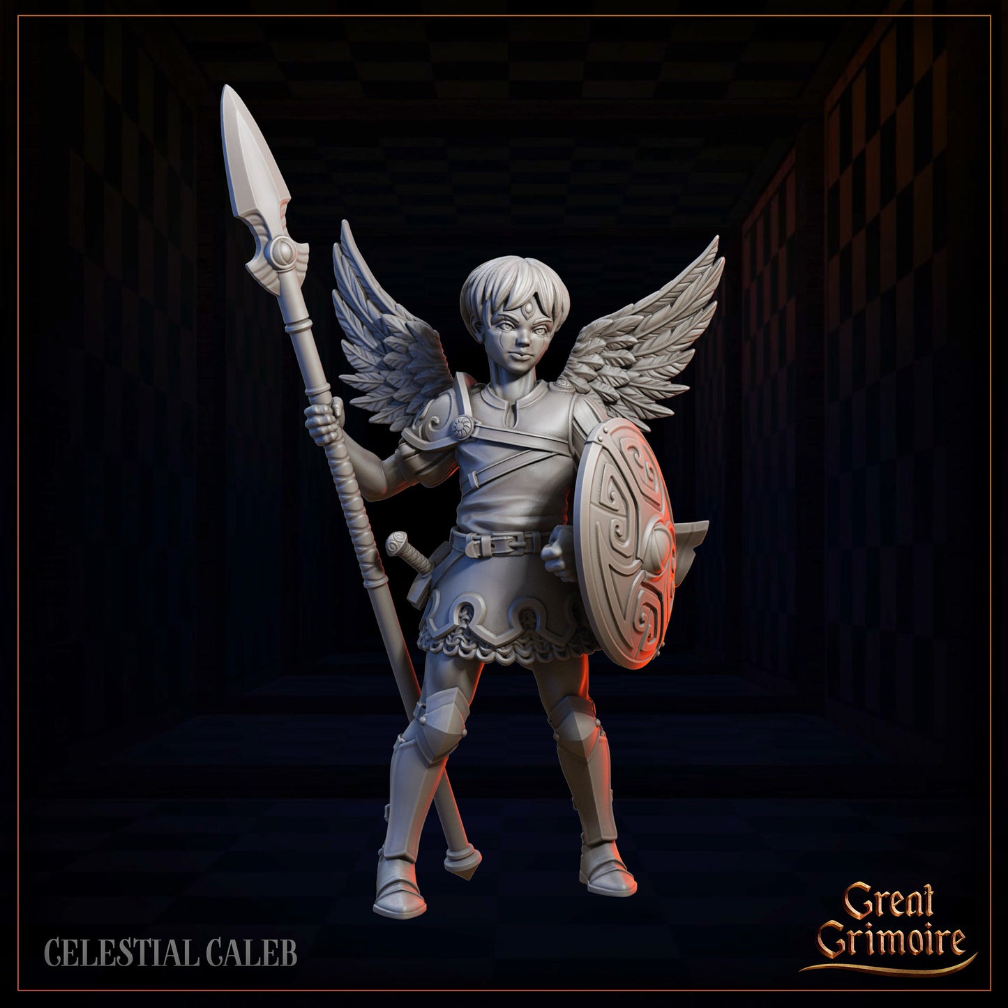 Cherub Pawns from "Celestial Gambit" by Great Grimoire Miniatures