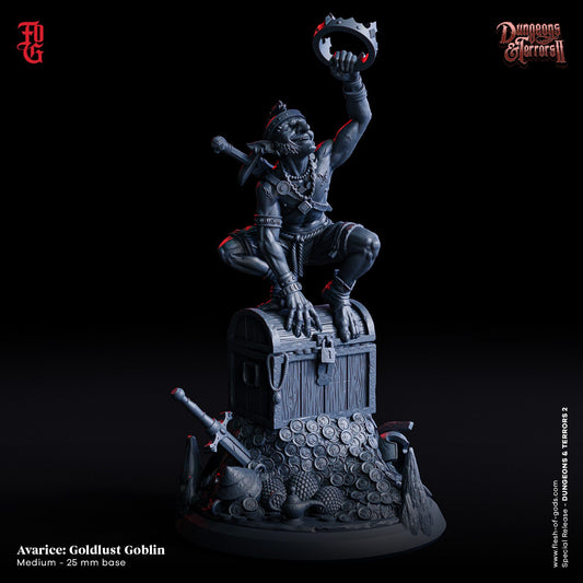 Sin Avarice Gold Lust Goblin from "Dungeons & Terrors II"  by Flesh of Gods Miniatures