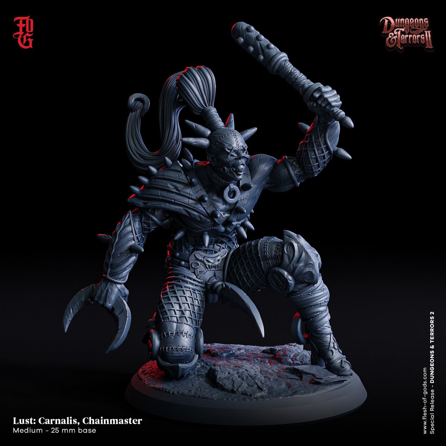 Sin Lust Chainmaster from "Dungeons & Terrors II"  by Flesh of Gods Miniatures