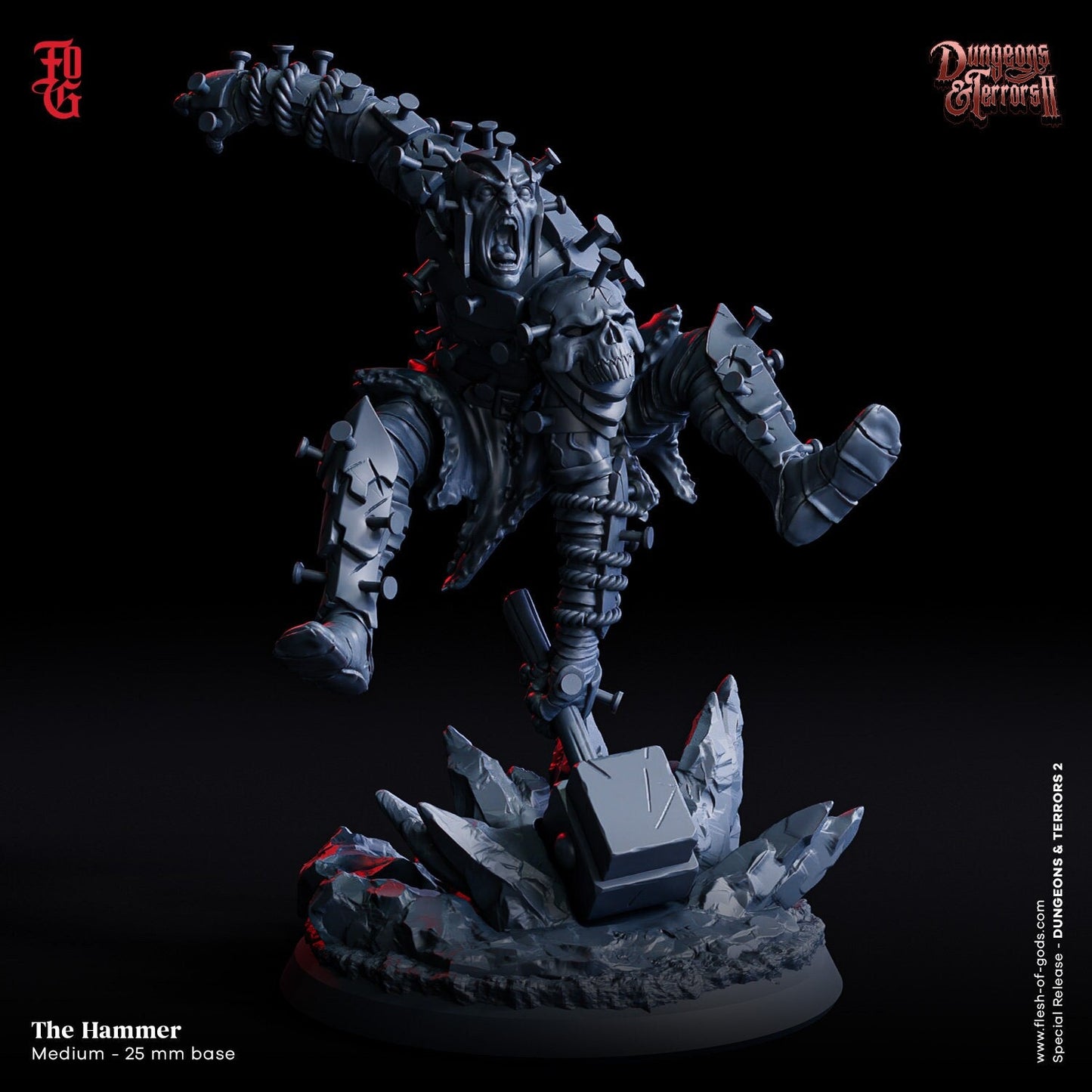 Ghost The Hammer from "Dungeons & Terrors II"  by Flesh of Gods Miniatures