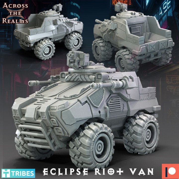 Eclipse Riot Van from Enforcer Divas  by Across the Realms Miniatures