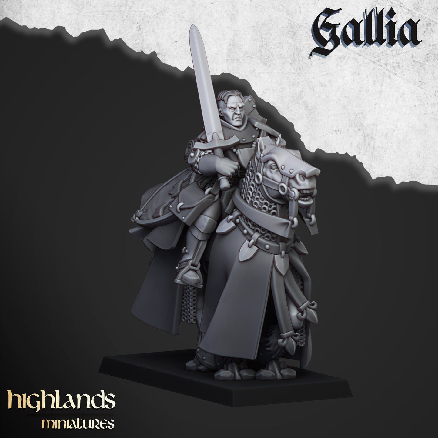 Questing Knight Unit of Gallia  by Highland Miniatures