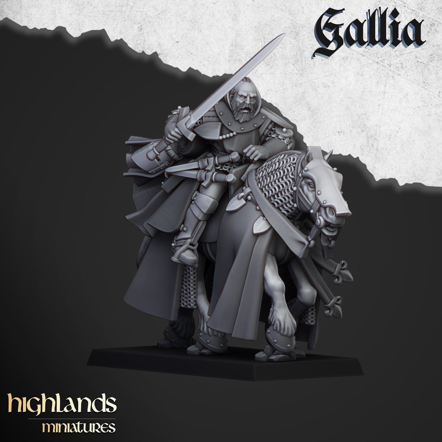 Questing Knight Unit of Gallia  by Highland Miniatures