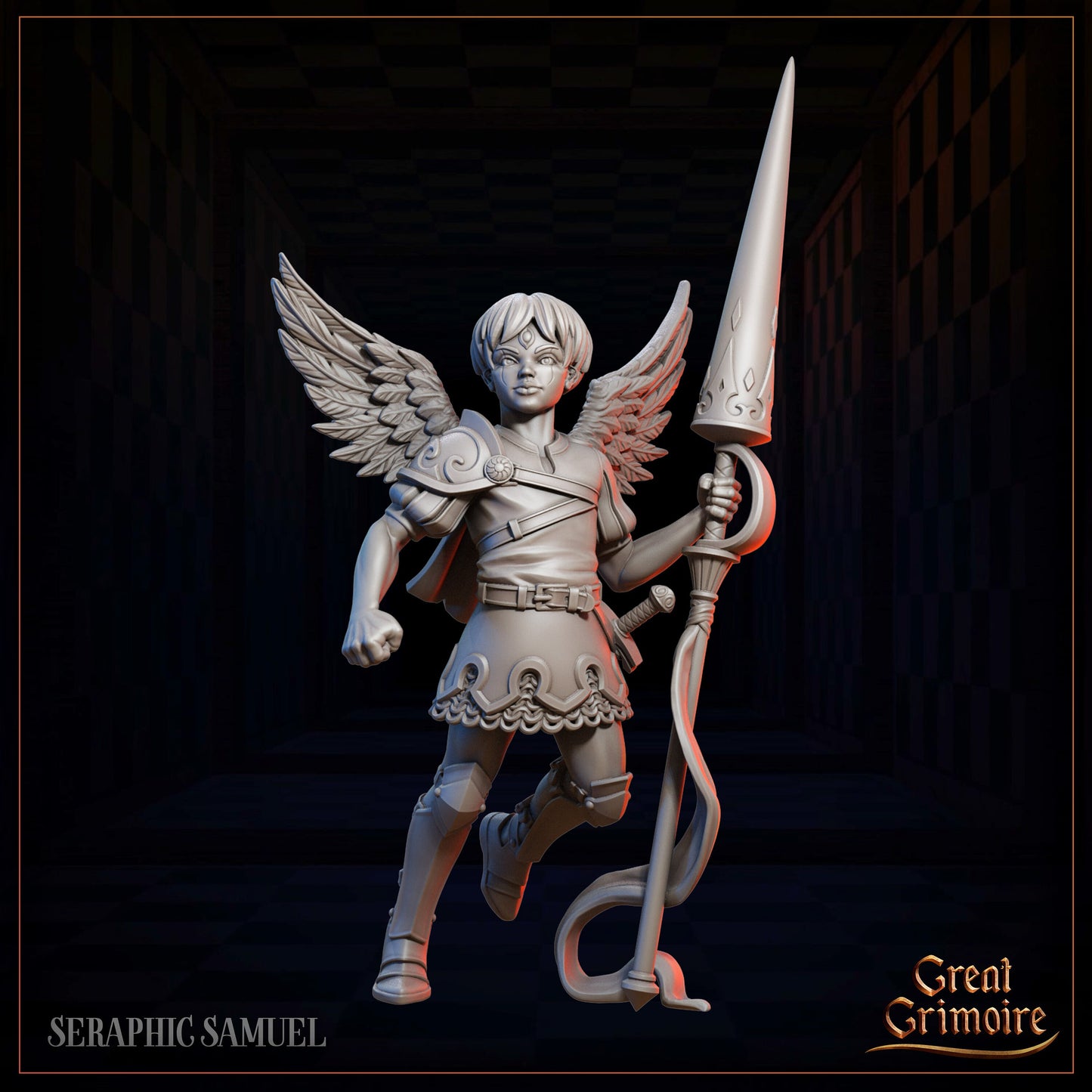 Cherub Pawns from "Celestial Gambit" by Great Grimoire Miniatures