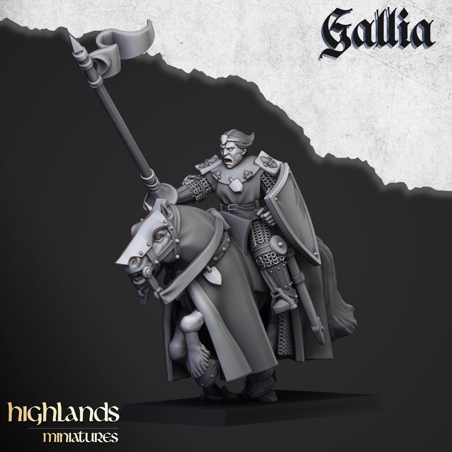 Young Knight Unit of Gallia  by Highland Miniatures