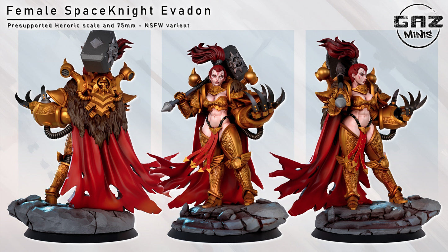 Female Space Knight by Gaz Minis