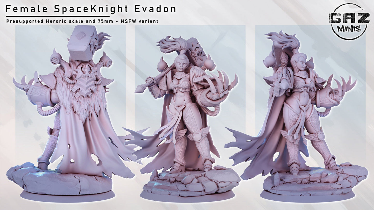 Female Space Knight by Gaz Minis