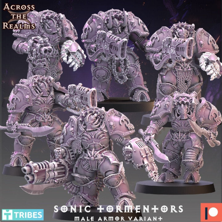 Sonic Tormentors from Legionaries Of Excess by Across the Realms Miniatures