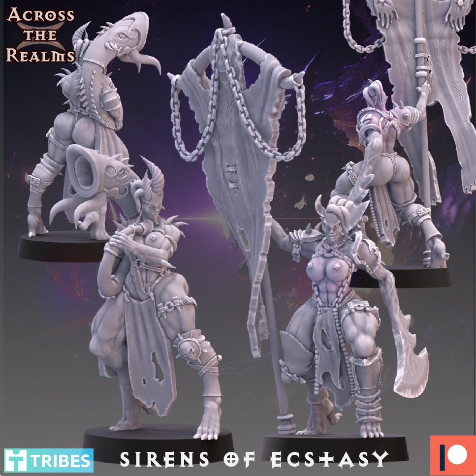 Sirens of Ecstasy from Legionaries Of Excess by Across the Realms Miniatures