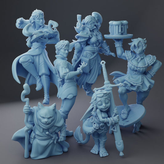 Gate Adventuring Party by Twin Goddess Miniatures