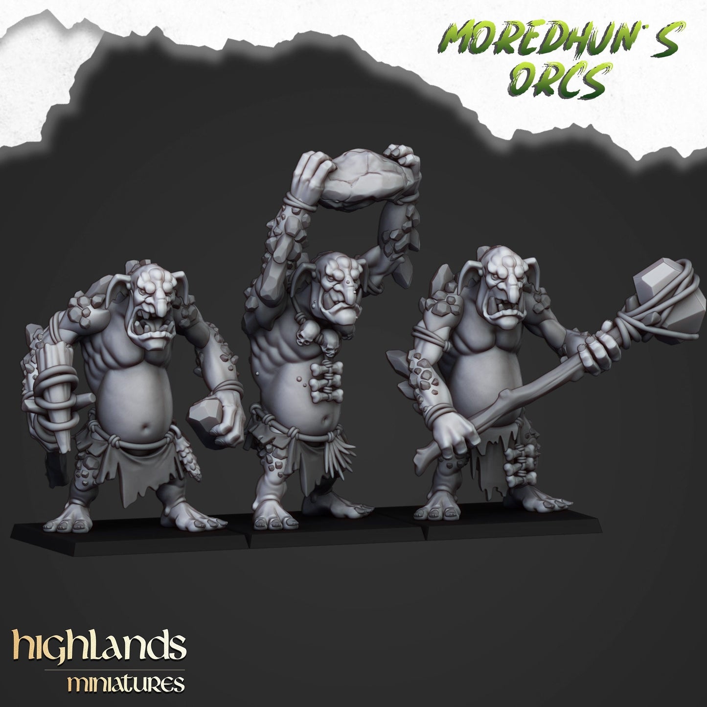 Cave Trolls by Highland Miniatures