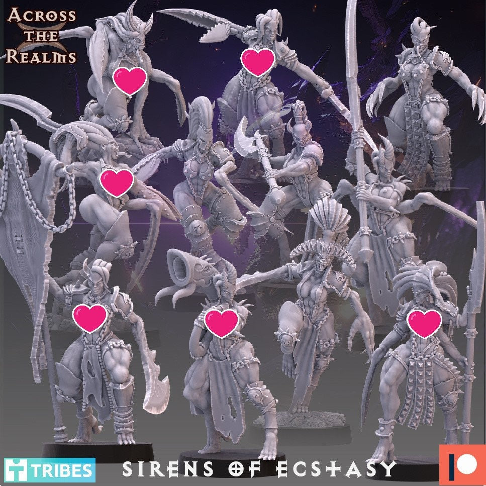 Sirens of Ecstasy from Legionaries Of Excess by Across the Realms Miniatures