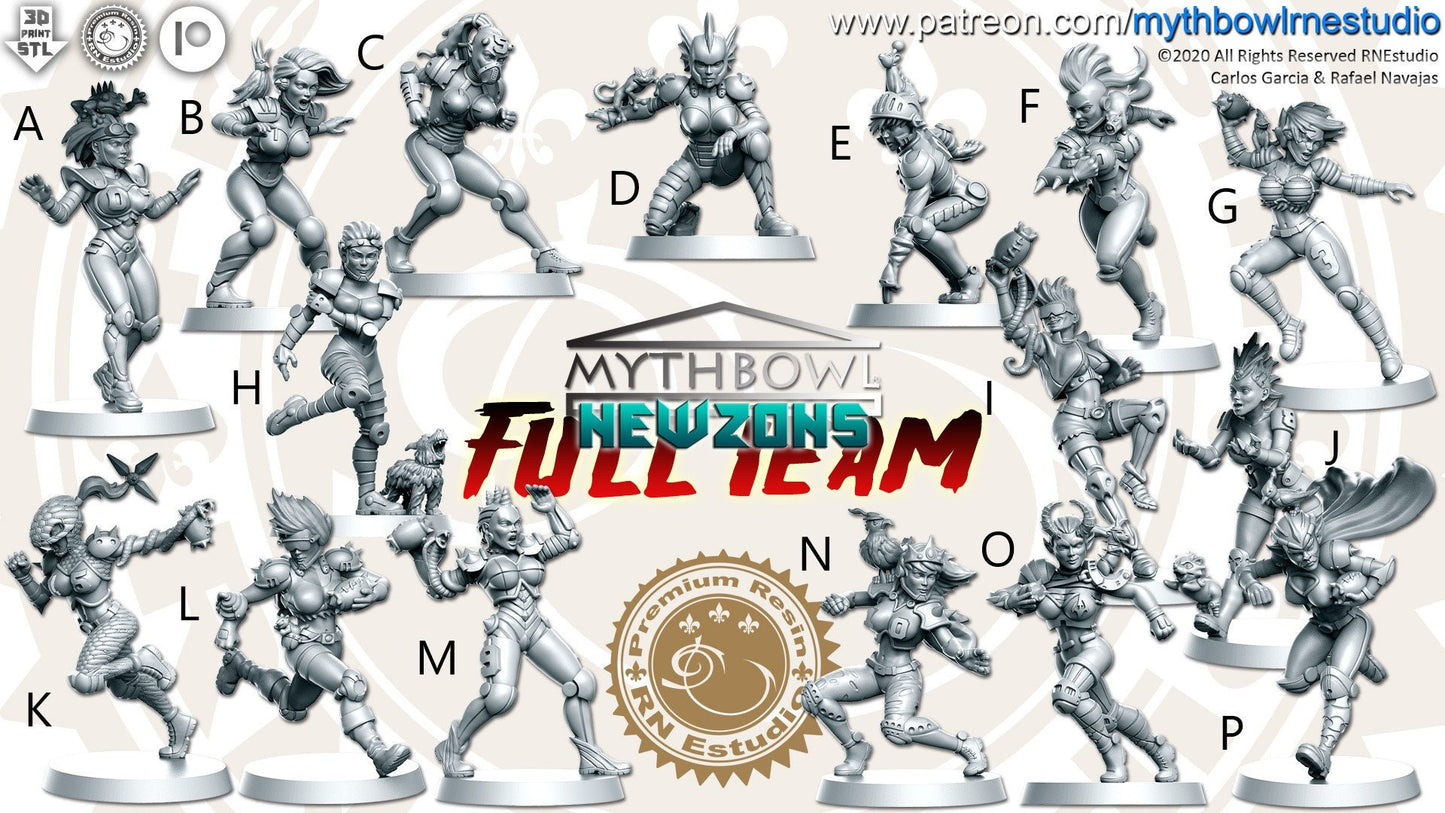 Amazon Team from Mythbowl by RN Estudio Miniatures