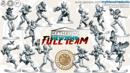 Amazon Team from Mythbowl by RN Estudio Miniatures