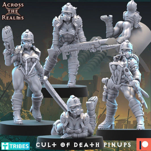 Cult of Death Pin Ups by Across the Realms Miniatures