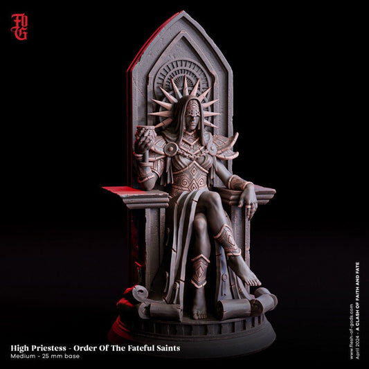 High Priestess from "Clash of Fate and Faith" by Flesh of Gods Miniatures