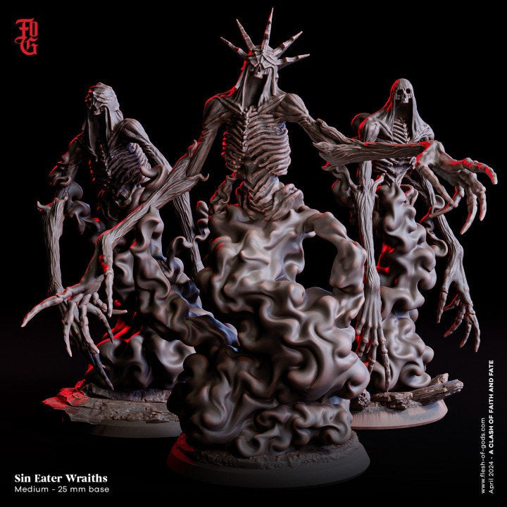 Sin Eater Wraiths  from "Clash of Fate and Faith" by Flesh of Gods Miniatures