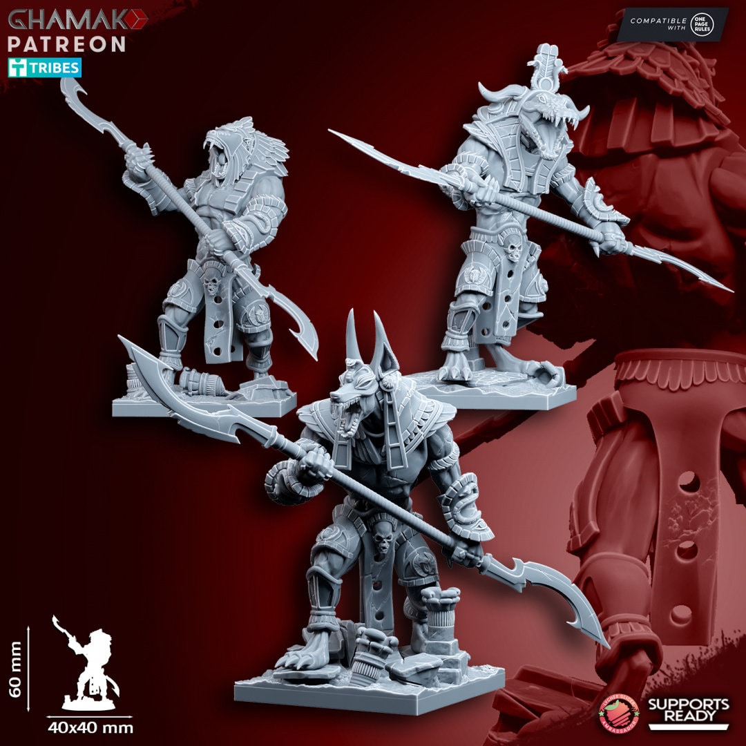 Nomarch Guardians (with two Handed Weapons) by Ghamak Miniatures