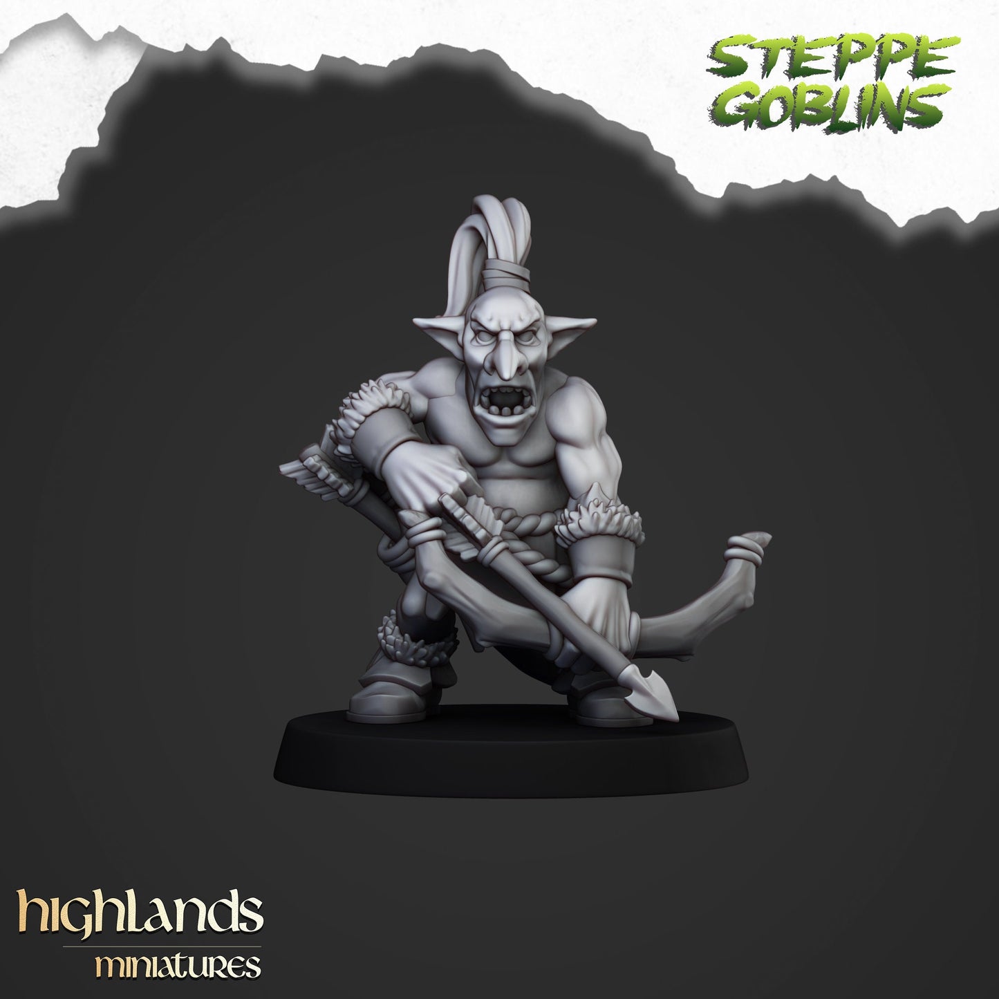 Steppe Goblin Archer Unit By Highland Miniatures