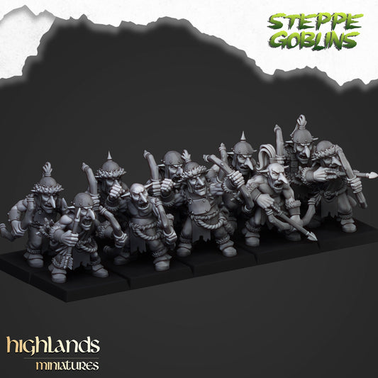 Steppe Goblin Archer Unit By Highland Miniatures