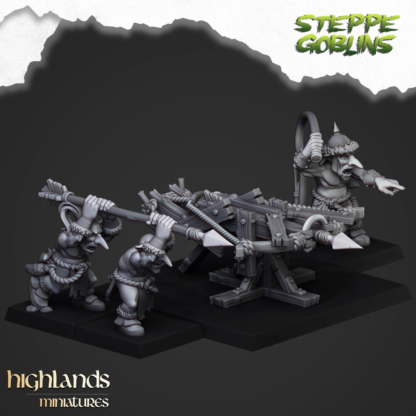 Steppe Goblin Big Crossbow By Highland Miniatures