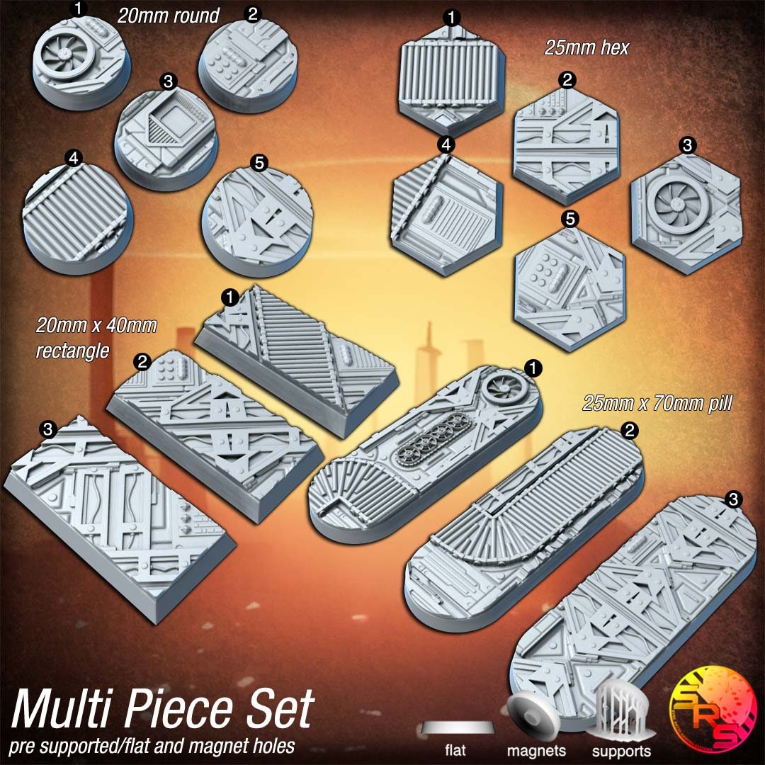 War Factory Bases by Where Legends Stand Miniatures