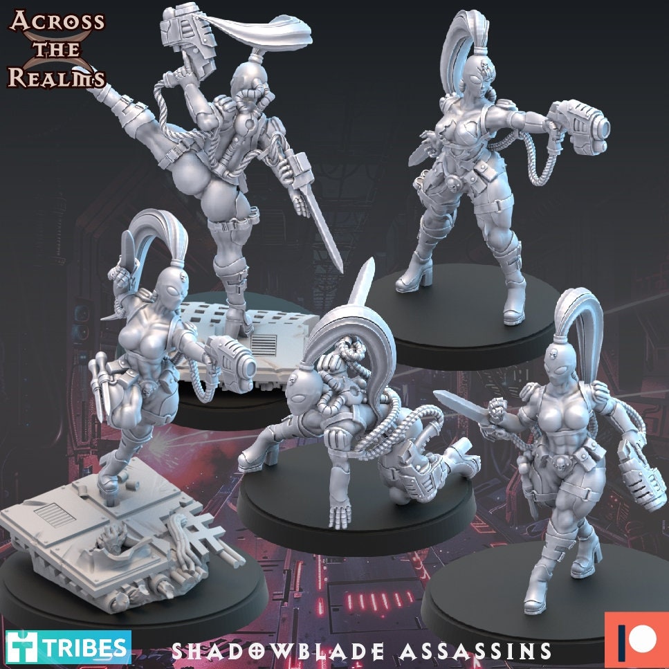 Shadowblade Assassins by Across the Realms Miniatures