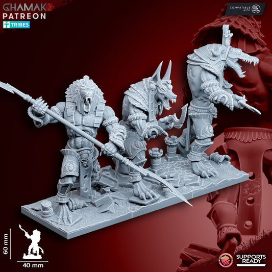 Nomarch Guardians (with two Handed Weapons) by Ghamak Miniatures