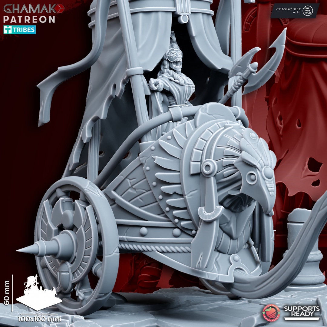 God Queen on Chariot by Ghamak Miniatures