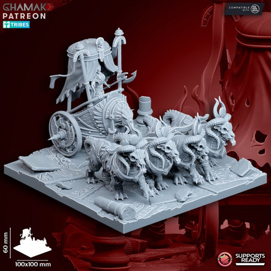 God Queen on Chariot by Ghamak Miniatures