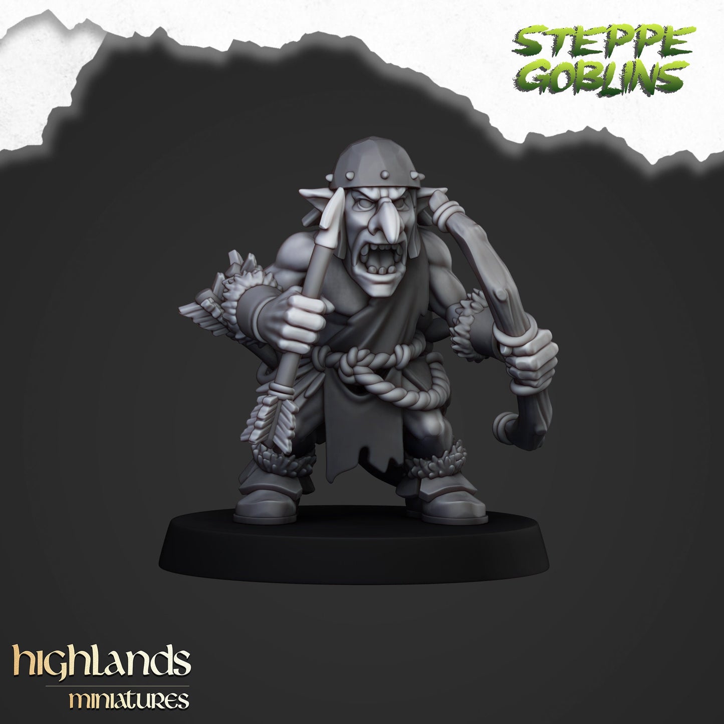 Steppe Goblin Archer Unit By Highland Miniatures