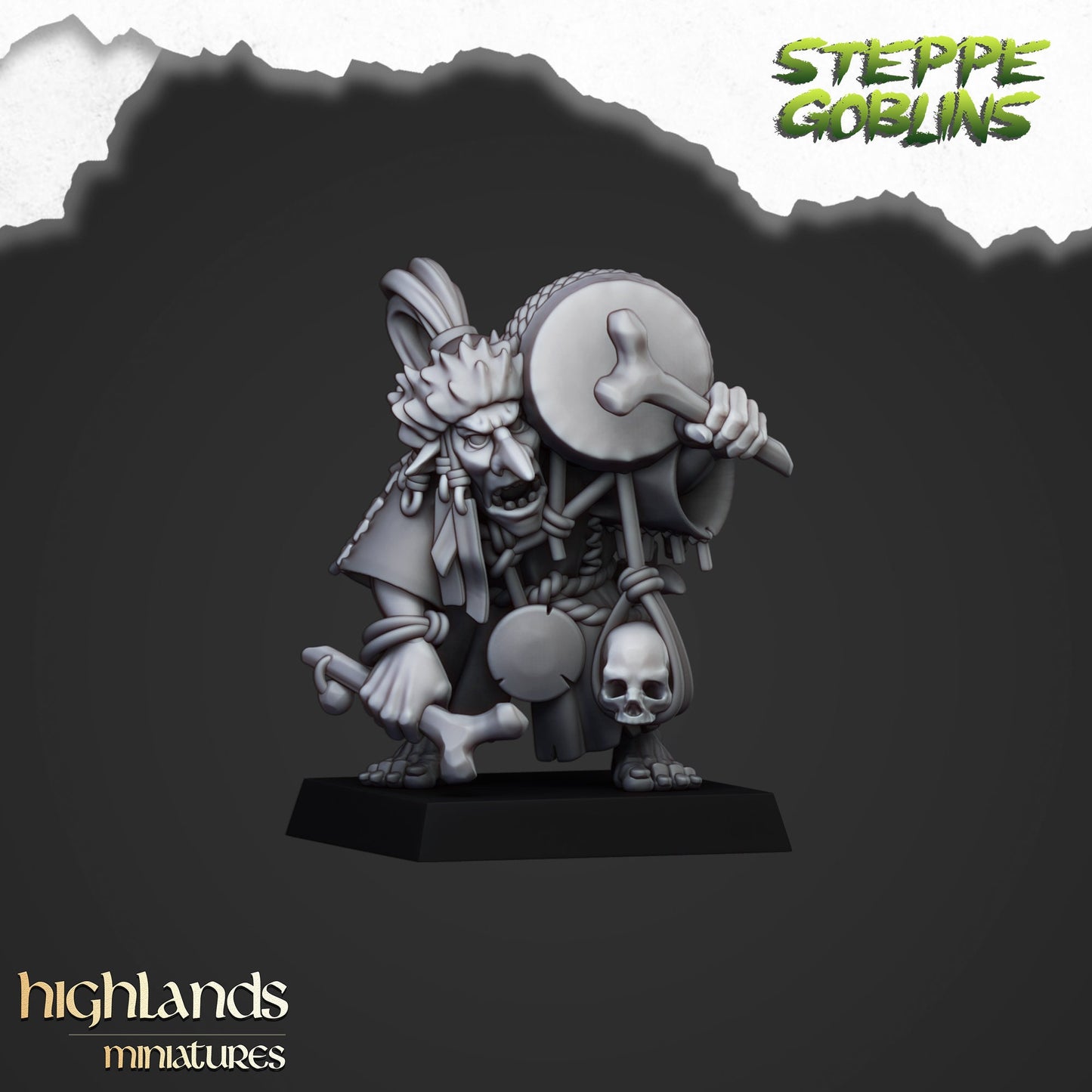 Steppe Goblin Shaman By Highland Miniatures