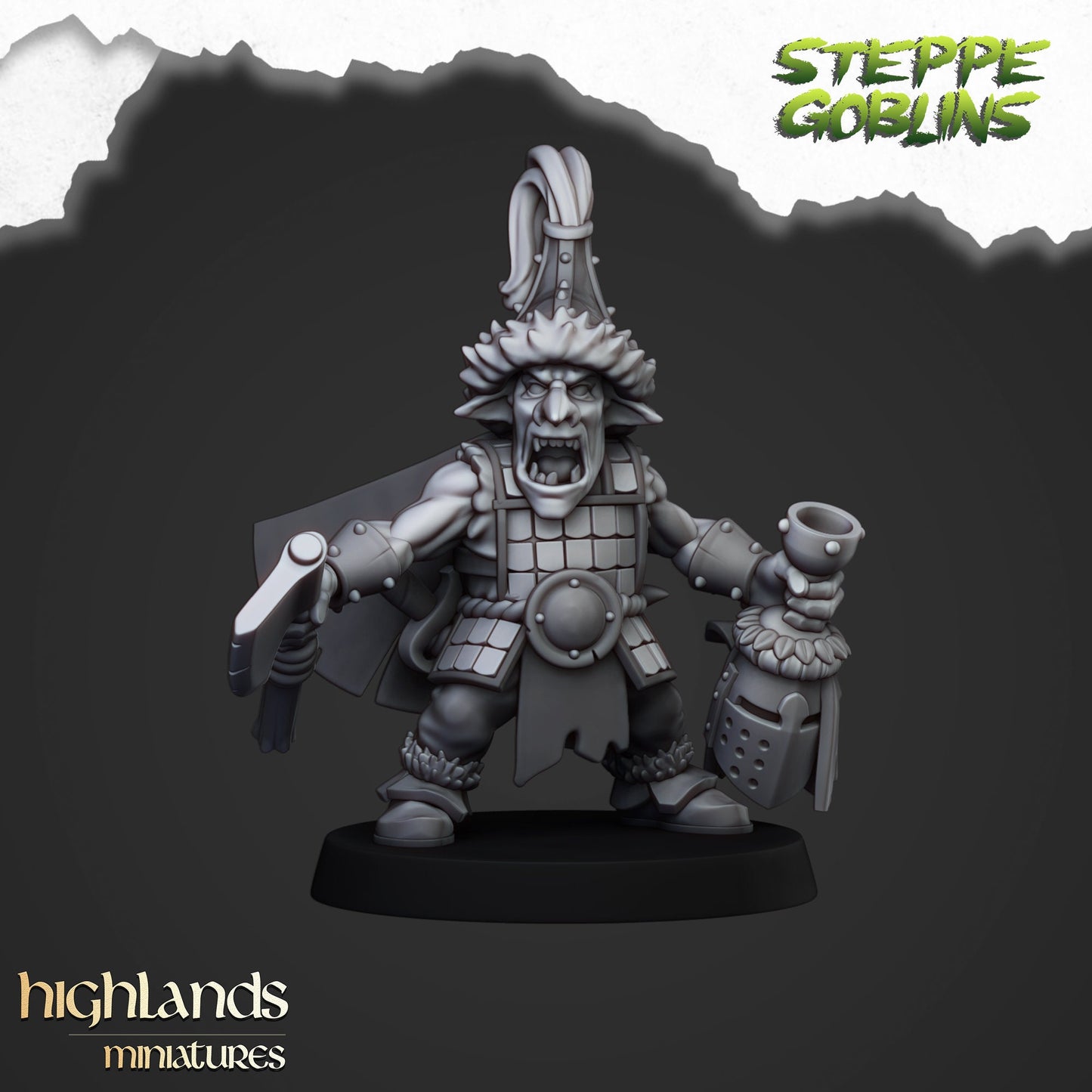 Steppe Goblin Hero By Highland Miniatures